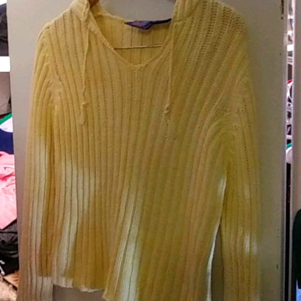 Yellow soft sweater